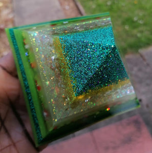 Green Layered Pyramid