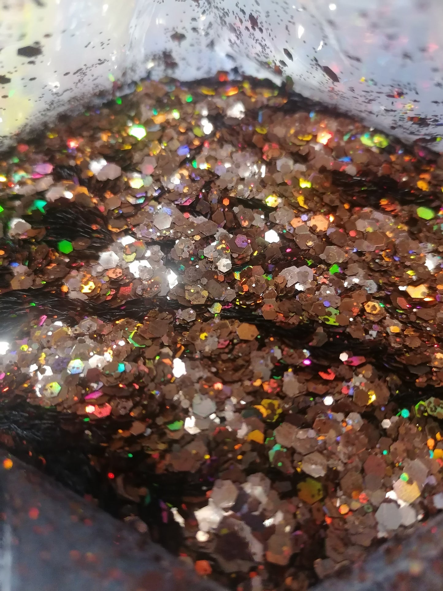 Golden Bronze chunky glitter mix