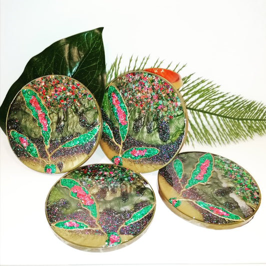 Green Bling Coaster
