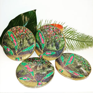 Green Bling Coaster