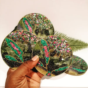 Green Bling Coaster