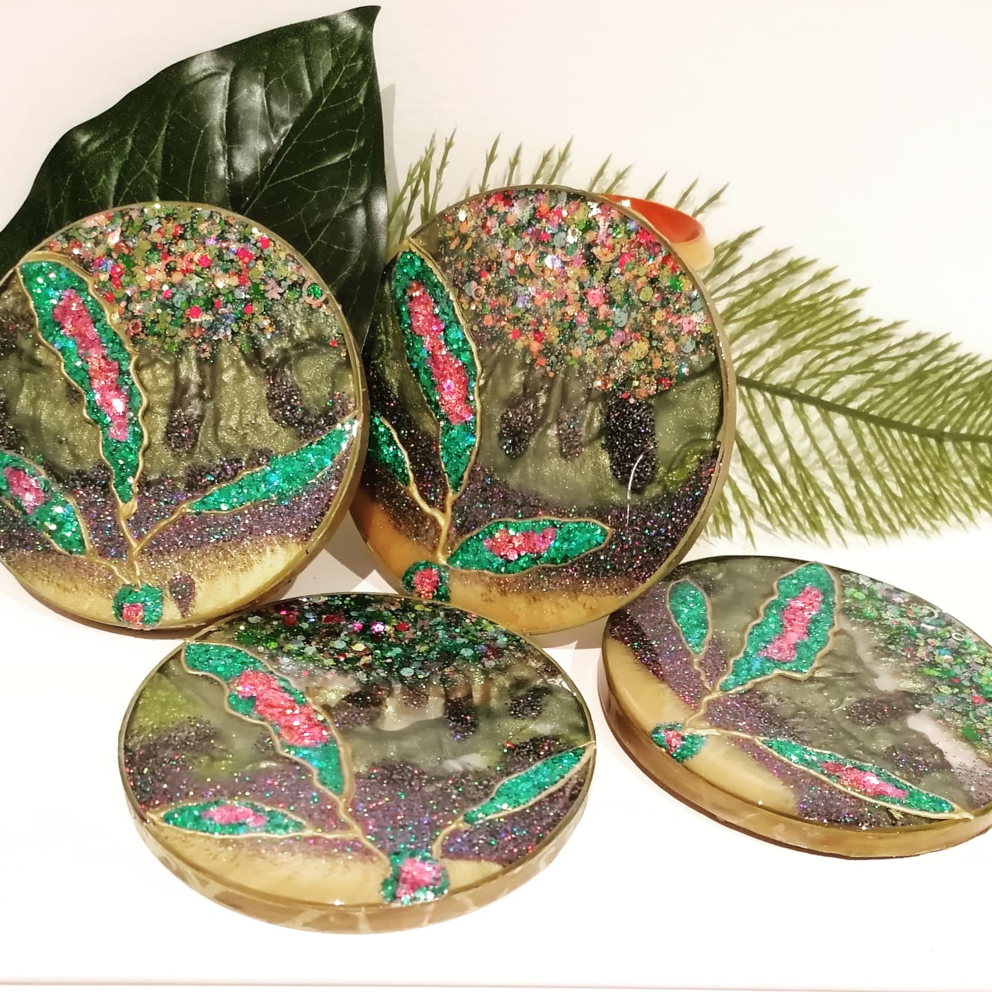 Green Bling Coaster