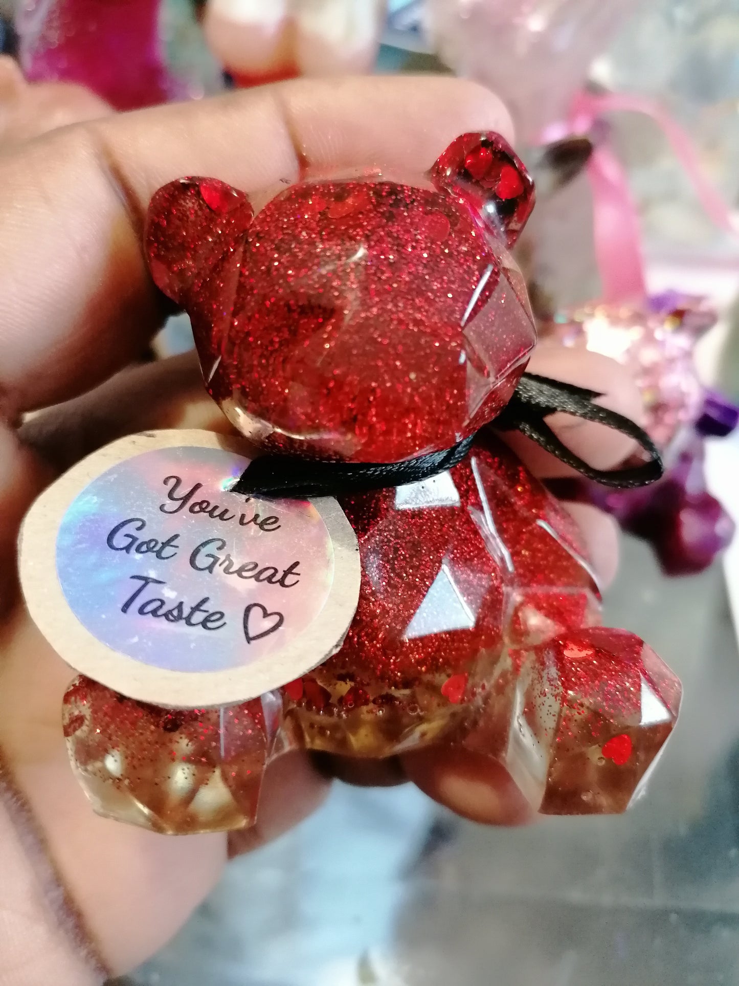 Resin 3D Teddy Bear Ornaments
