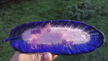 Load and play video in Gallery viewer, Purple Lilac glitter trinket tray -
