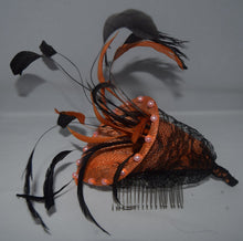 Load image into Gallery viewer, Orange Feather Comb
