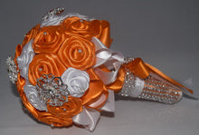 Load image into Gallery viewer, Orange and White Brooch Bouquet
