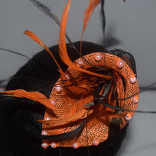 Load image into Gallery viewer, Orange Feather Comb
