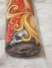 Load image into Gallery viewer, Tattoo Fabric 20oz Day of the Dead Tumbler
