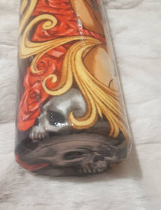 Tattoo Fabric 20oz Day of the Dead Tumbler