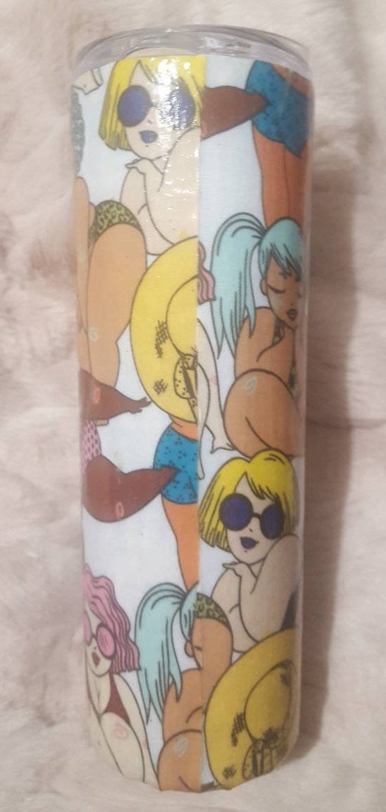 Mamas in Bath Fabric 20oz Tumbler