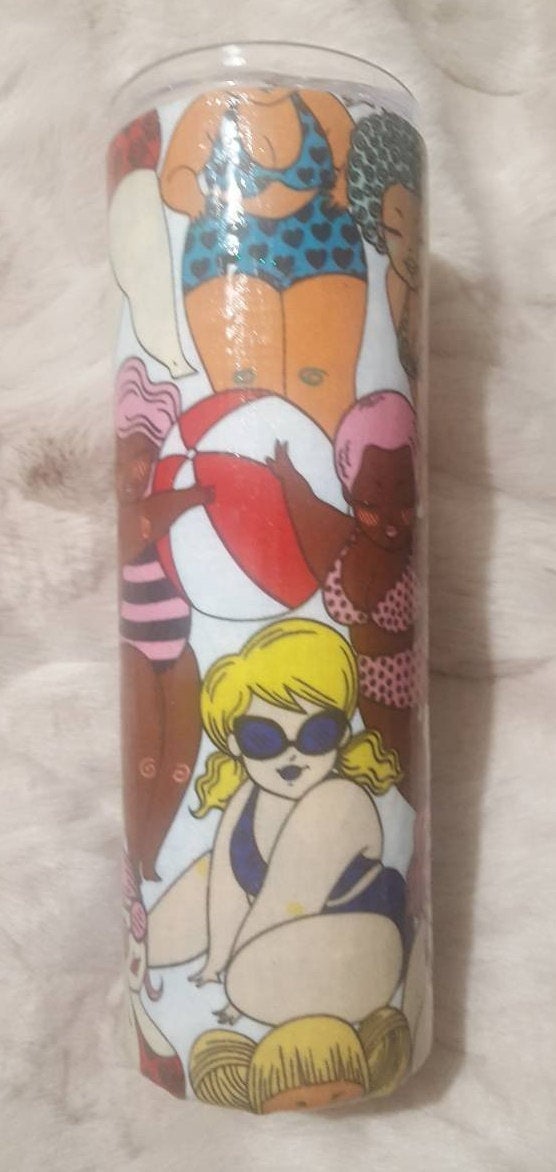 Mamas in Bath Fabric 20oz Tumbler