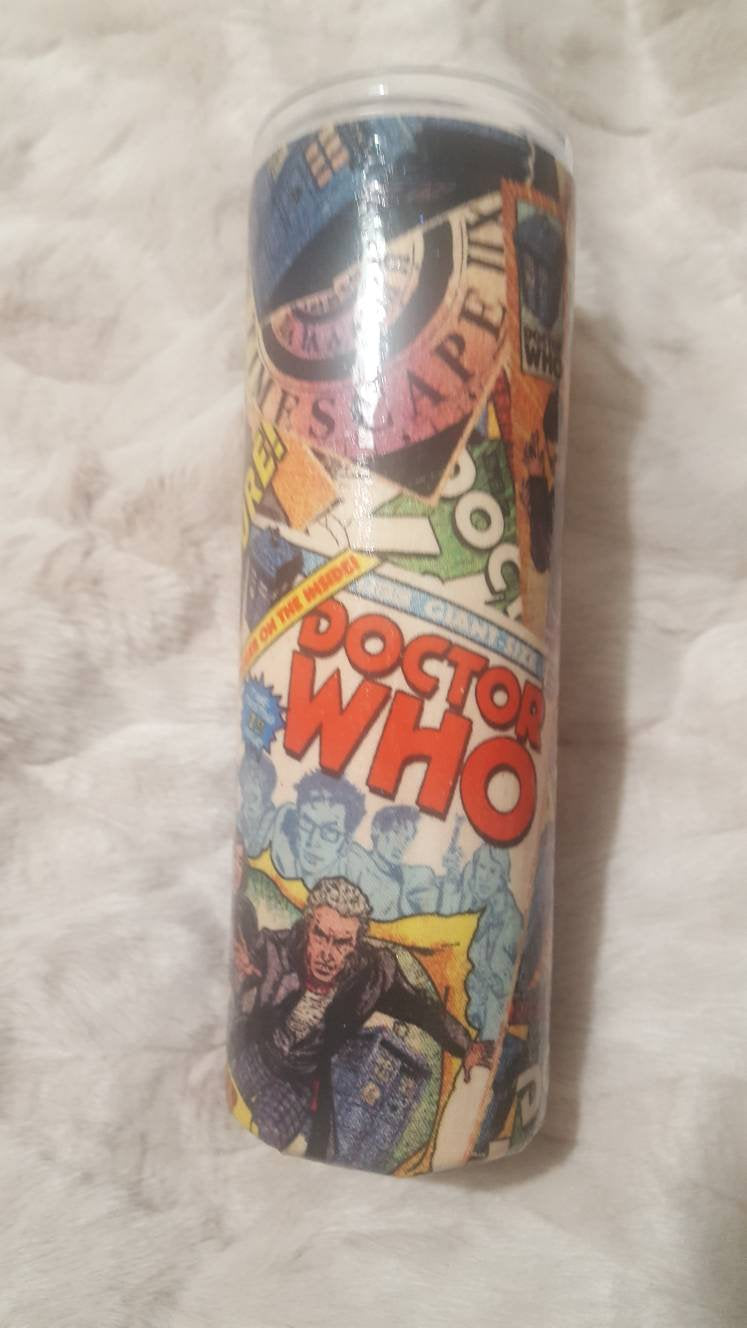 Dr Who Fabric 20oz Tumbler