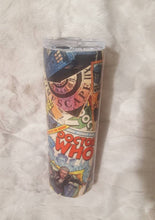 Load image into Gallery viewer, Dr Who Fabric 20oz Tumbler
