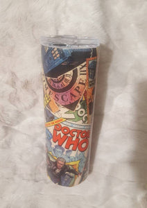 Dr Who Fabric 20oz Tumbler