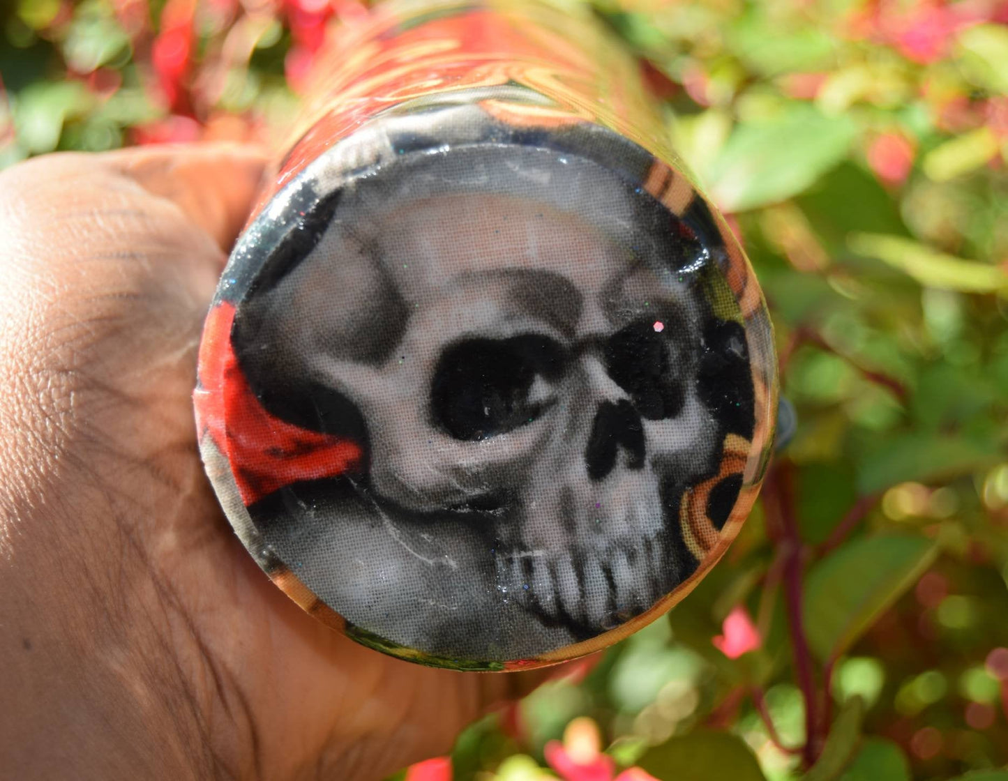 Tattoo Fabric 20oz Day of the Dead Tumbler