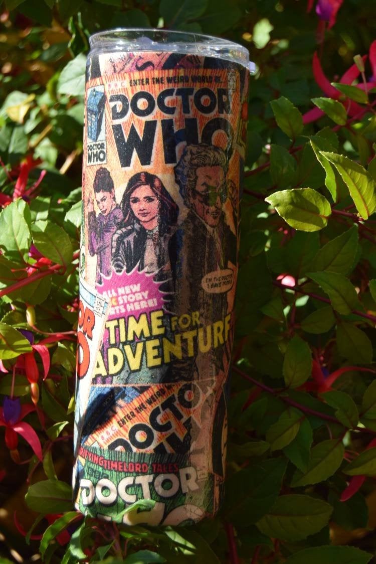 Dr Who Fabric 20oz Tumbler
