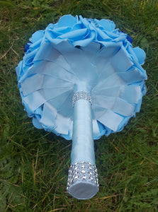 Blue and Bling Bouquet Set