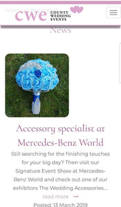 Blue and Bling Bouquet Set