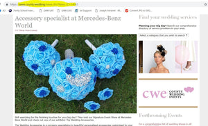 Blue and Bling Bouquet Set