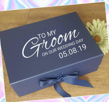 Load image into Gallery viewer, Personalised groom gift box
