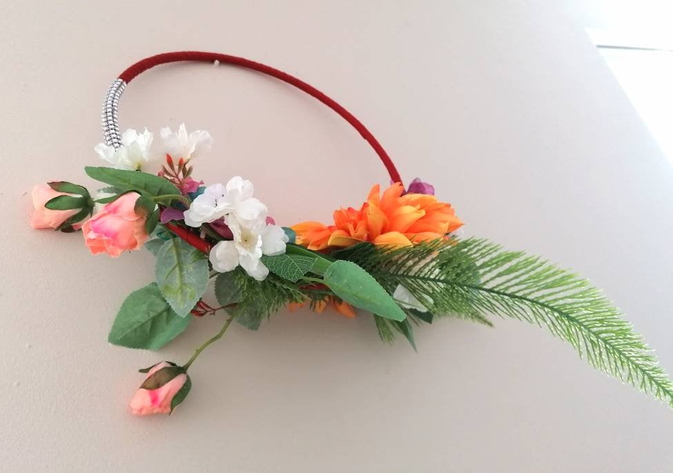 Sunflower Greenery Bouquet Hoop