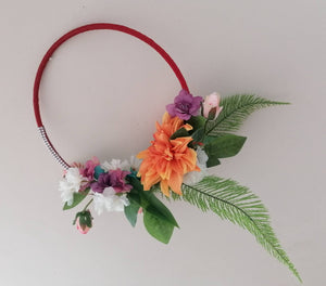 Sunflower Greenery Bouquet Hoop
