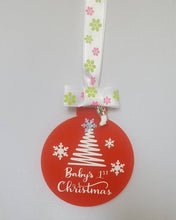 Load image into Gallery viewer, Baby&#39;s 1st Christmas baubles
