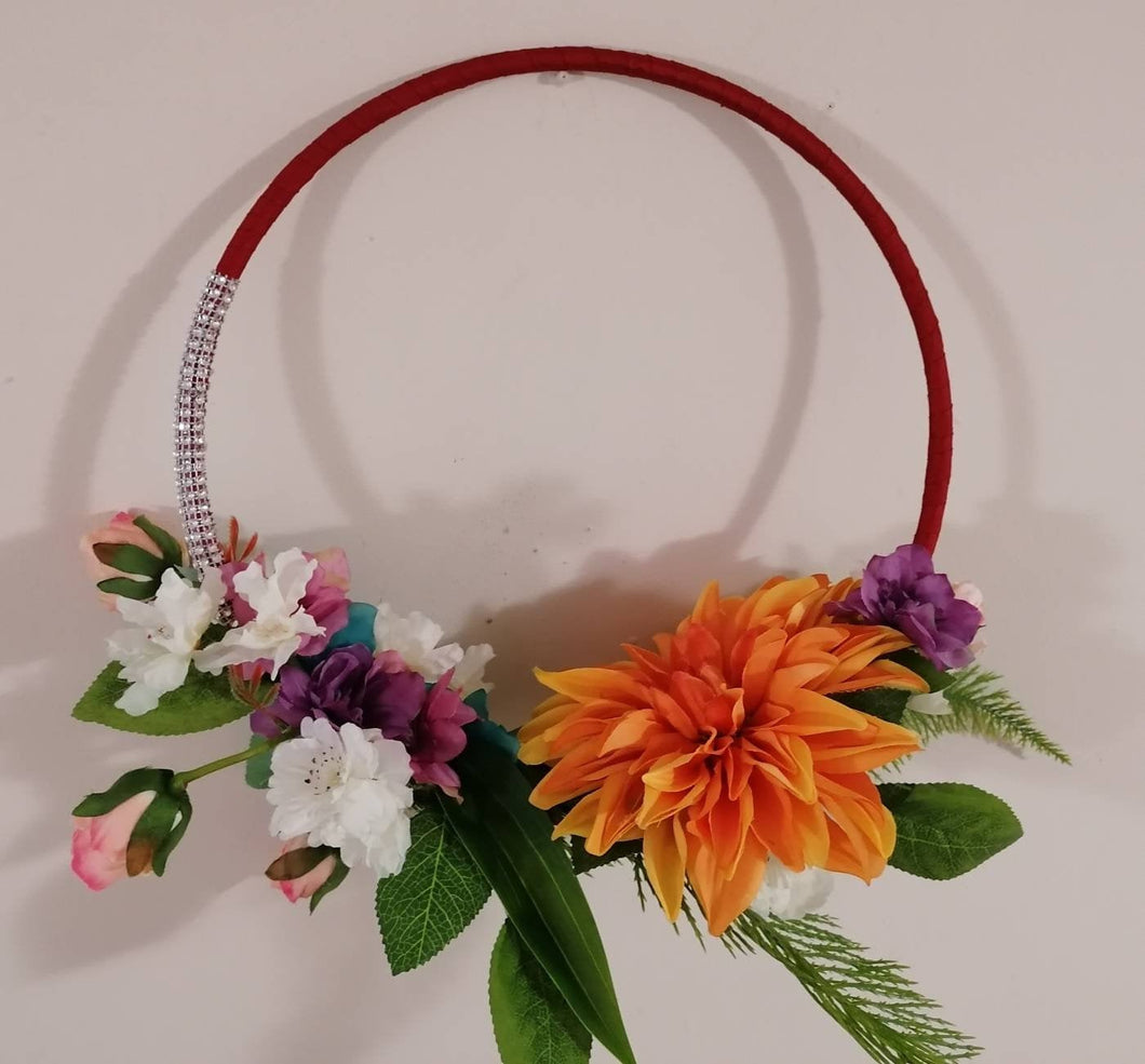 Sunflower Greenery Bouquet Hoop