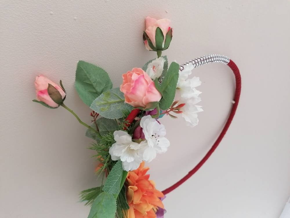 Sunflower Greenery Bouquet Hoop