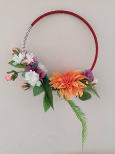 Sunflower Greenery Bouquet Hoop