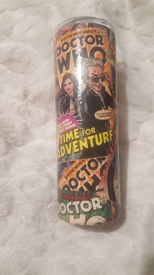 Dr Who Fabric 20oz Tumbler