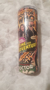 Dr Who Fabric 20oz Tumbler