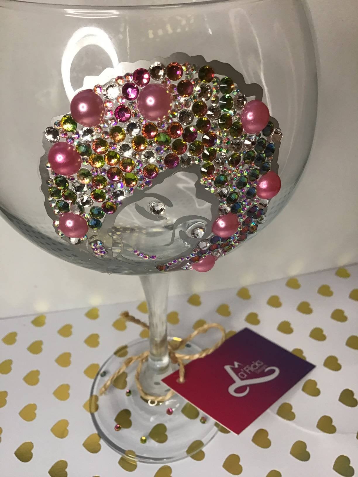 Large Crystal Gin Glass