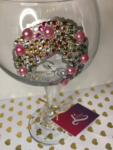 Large Crystal Gin Glass