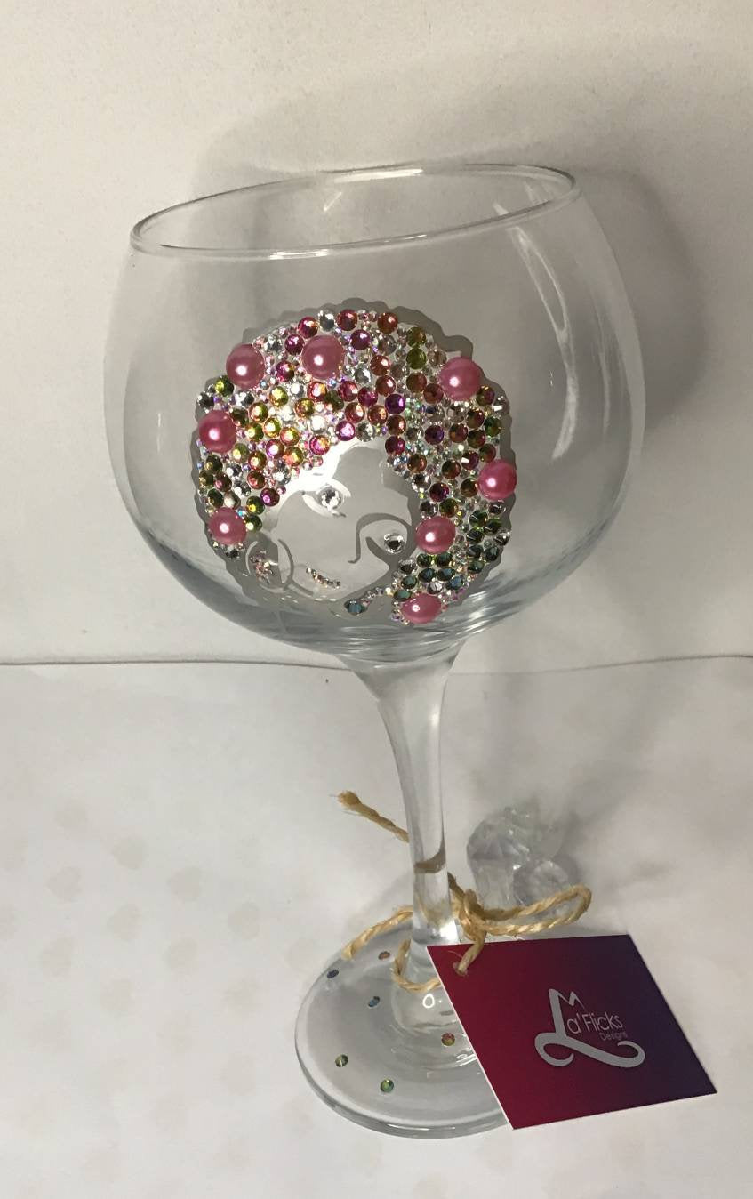 Large Crystal Gin Glass