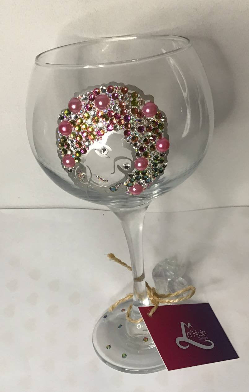 Large Crystal Gin Glass