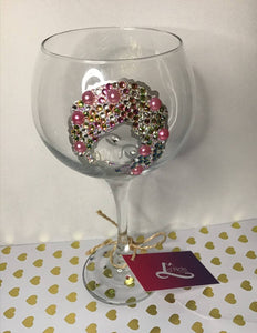 Large Crystal Gin Glass