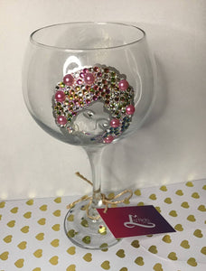 Large Crystal Gin Glass