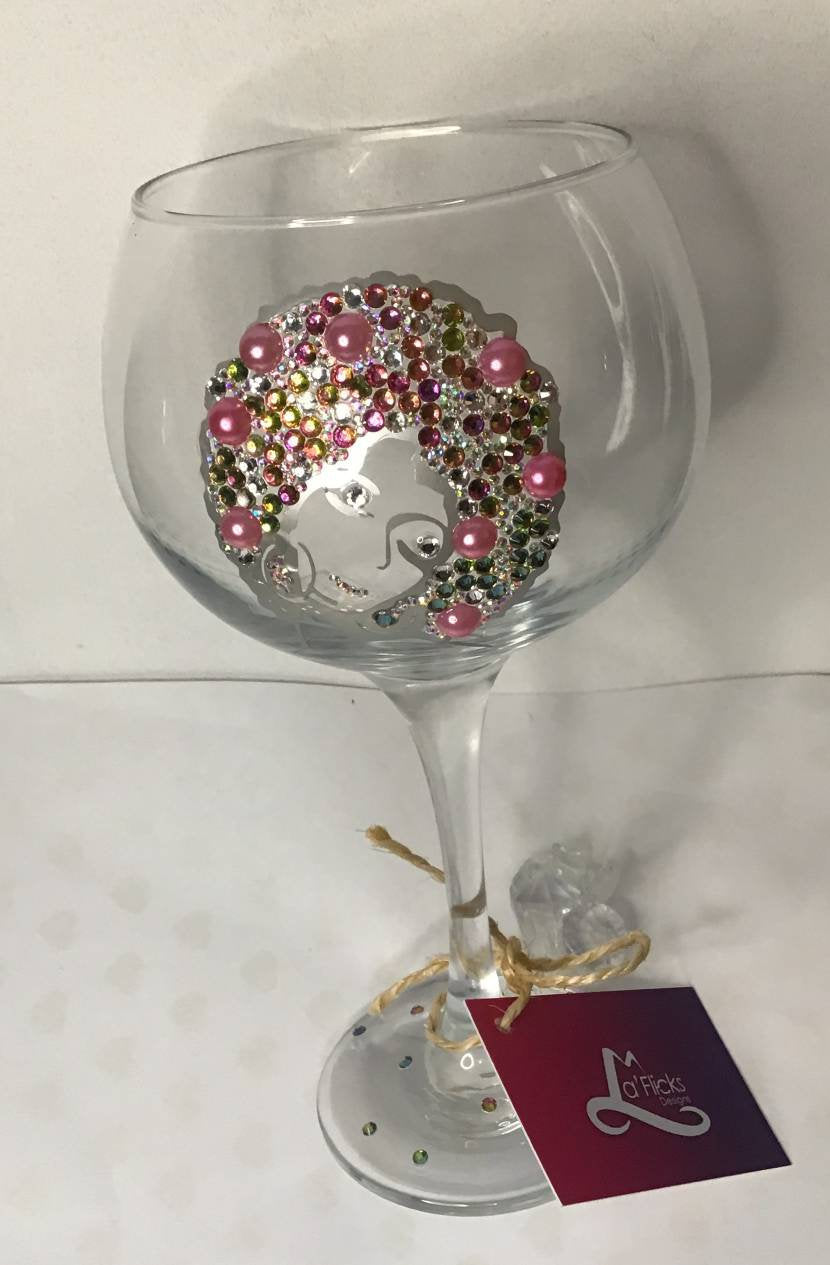 Large Crystal Gin Glass