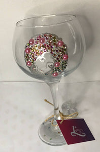 Large Crystal Gin Glass