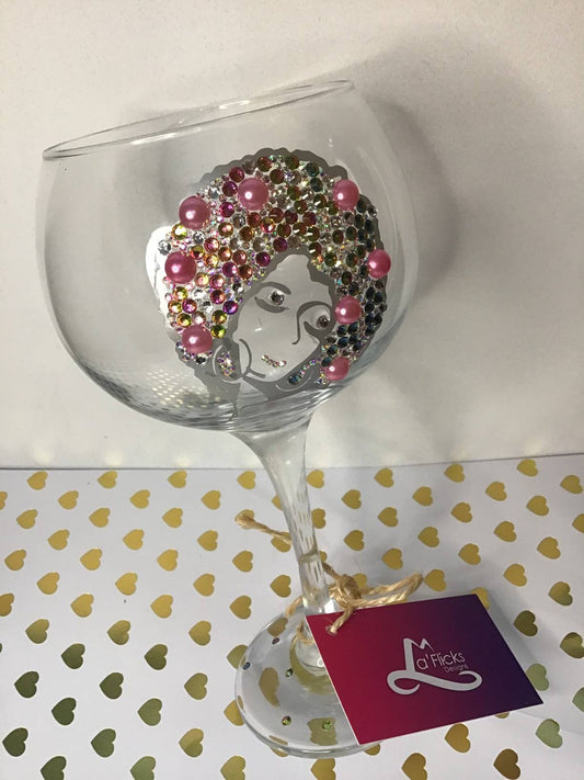 Large Crystal Gin Glass