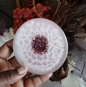 Set of 4 flower resin Coasters