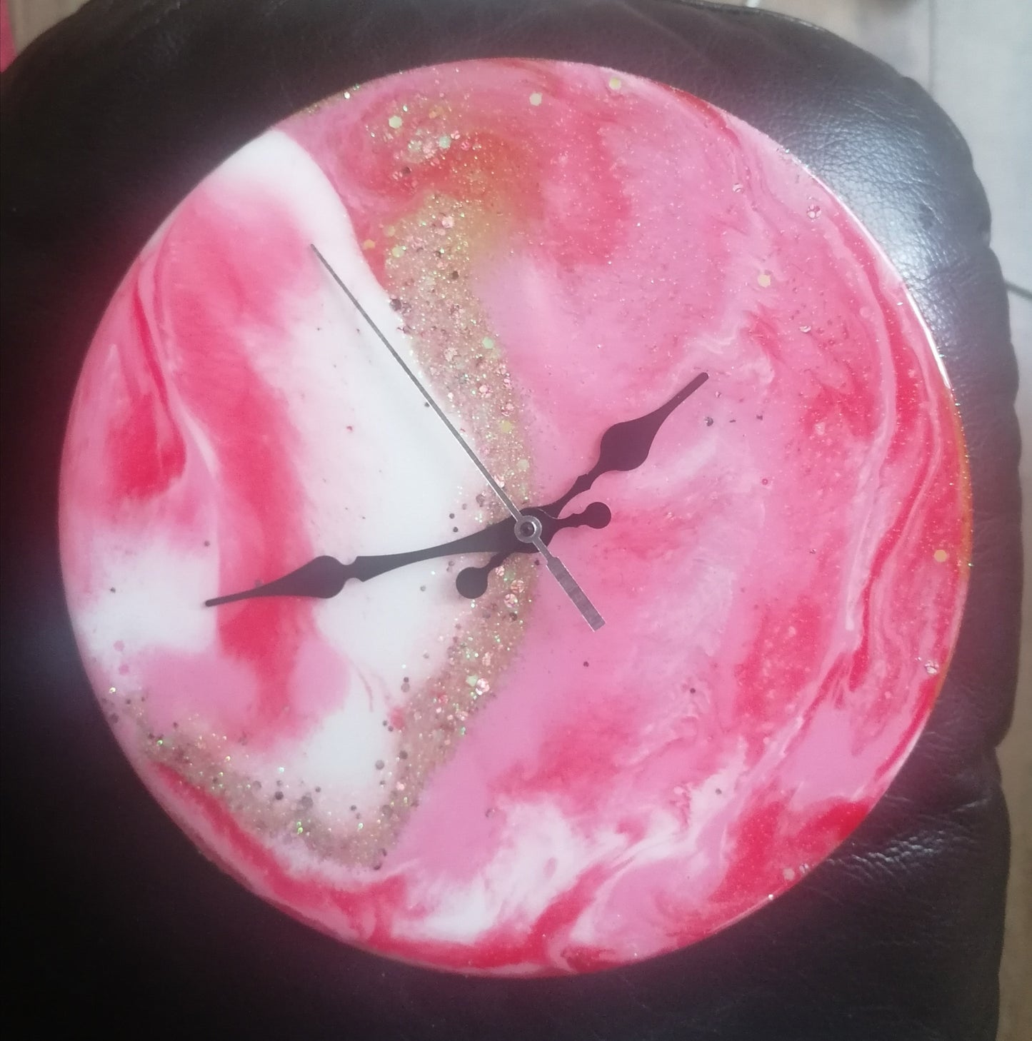 Red Resin Clock