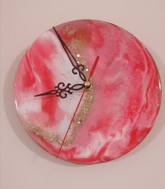 Red Resin Clock