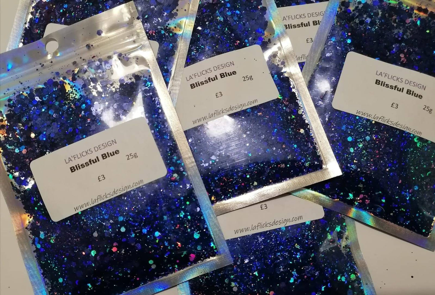 Blissful Blue chunky holographic glitter mix