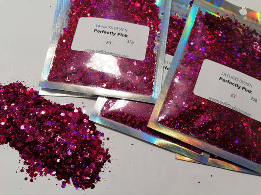 Perfectly Pink chunky glitter mix