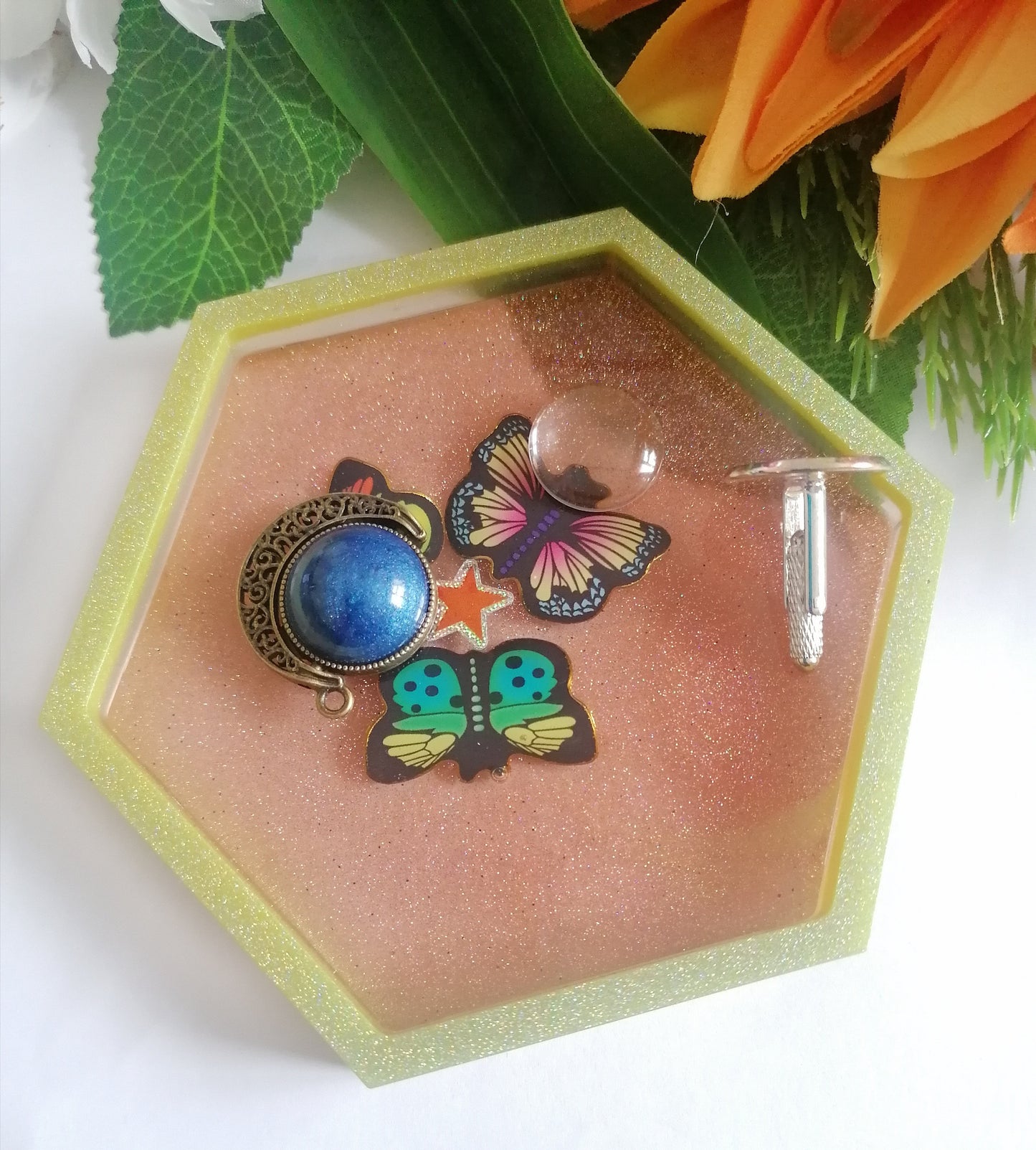 Jewellery butterfly dish, coin tray, custom keepsake order, trinket dish