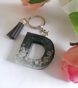 Personalised Letter D keyring
