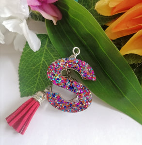 Personalised Letter S keyring