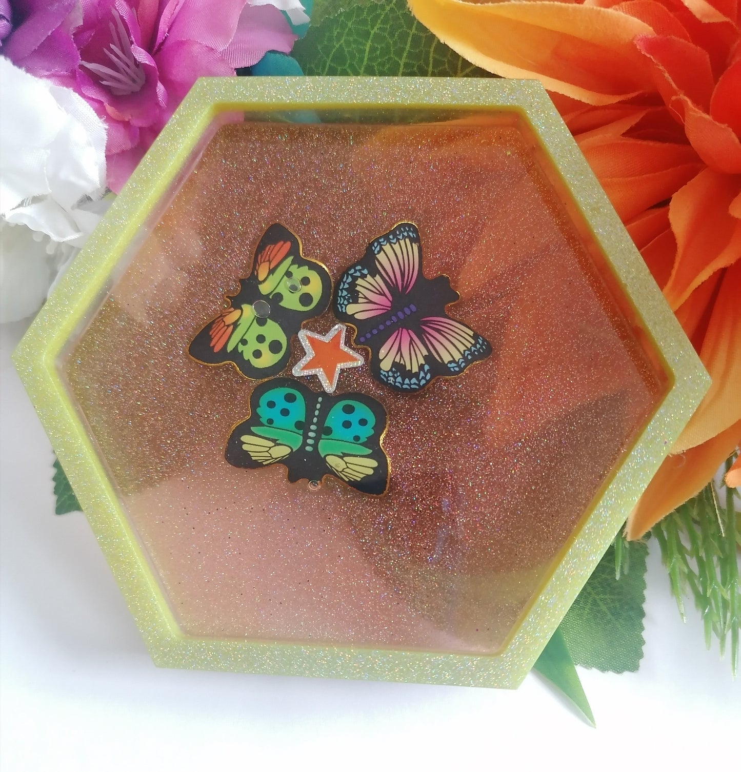 Jewellery butterfly dish, coin tray, custom keepsake order, trinket dish